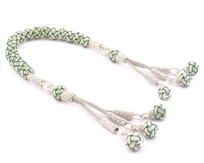 1000k Silver Handbraid Zaza Rosary (Tasbih) - 1