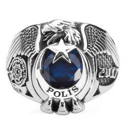 15. Dönem 2017 Kartal Başlı Polis Teşkilatı Yüzüğü - Anı Yüzük