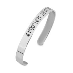 925 Ayar Gümüş Unutulmaz Konum Bilekliği - Anı Yüzük
