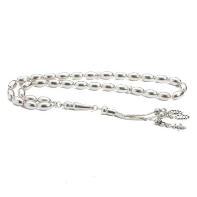 925 Sterling Silver Barley Cut Rosary (Tasbih) - 1