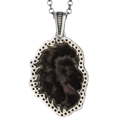925 Sterling Silver Ivory Necklace Mini Black Stone King Chain Product Features - 2