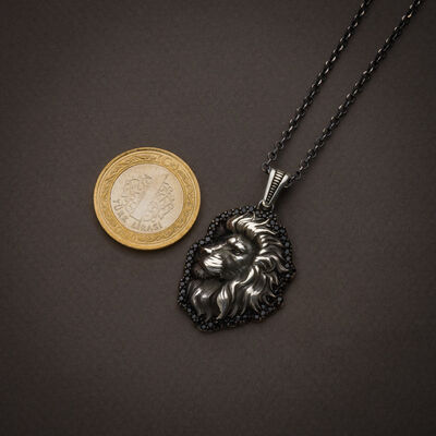 925 Sterling Silver Ivory Necklace Mini Black Stone King Chain Product Features - 3