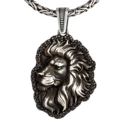 925 Sterling Silver Ivory Necklace Mini Black Stone with King Chain Product Features - 1