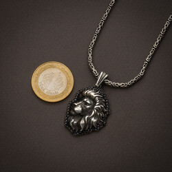 925 Sterling Silver Ivory Necklace Mini Black Stone with King Chain Product Features - 3