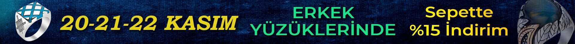 Erkek Yüzüklerinde Kampanya!