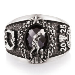 Atatürk Silüetli Subay Yüzüğü - Anı Yüzük