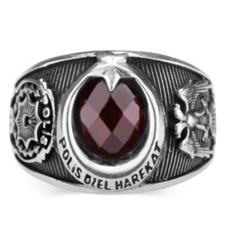 Ay Yıldızlı Polis Özel Harekat Yüzüğü - Anı Yüzük