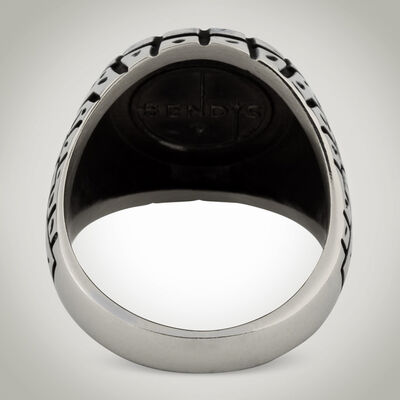 B Series Oval Special Design Mens Ring - 3