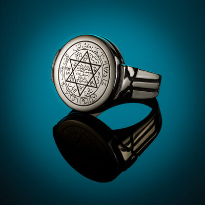 B Series Seal Solomon Mens Ring - 4