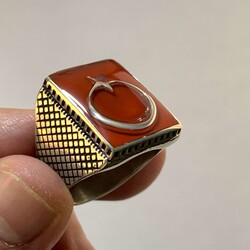 Orjinal B Series Teşkilat Dizisi Yüzüğü (Lisanslı Ay Yıldızlı Erkek) - 6