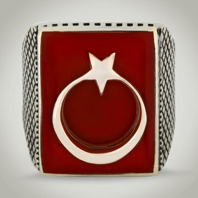 Orjinal B Series Teşkilat Dizisi Yüzüğü (Lisanslı Ay Yıldızlı Erkek) - 2