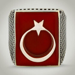B Series Teşkilat Movie Series Ring (Licensed Moon and Star For Mens) - 2
