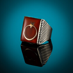B Series Teşkilat Movie Series Ring (Licensed Moon and Star For Mens) - 4