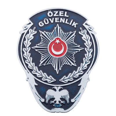 Beyaz Renk Özel Güvenlik Cüzdan Rozeti - 1