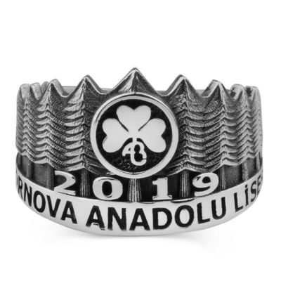 Bornova Anadolu Lisesi Tasarımlı 2019 Yüzüğü (Bayan) - 1