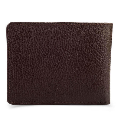 Bifold Genuine Leather Wallet with Extra Card Holder and Coin Pouch Brown - 8
