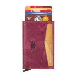 Change Anıtolia Vintage Crazy Deri Bozuk Para Bölmeli Mekanizmalı Kartlık Cüzdan Bordo - Anı Yüzük