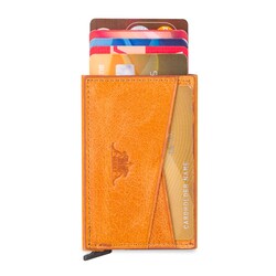 Change Anıtolia Vintage Crazy Deri Bozuk Para Bölmeli Mekanizmalı Kartlık Cüzdan Hardal - Anı Yüzük