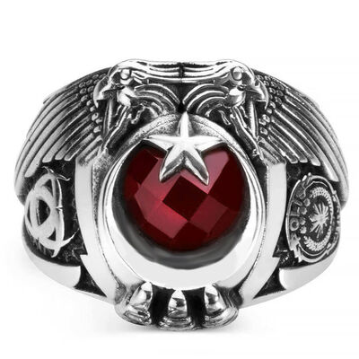 Çift Kartal Başlı Polis Okulu Mezunları Yüzüğü - 1