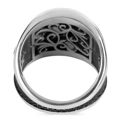 Conquest of Istanbul Silver Mens Ring - 4