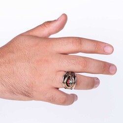 Conquest of Istanbul Silver Mens Ring - 5