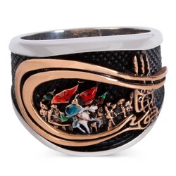 Conquest of Istanbul Silver Mens Ring - 2