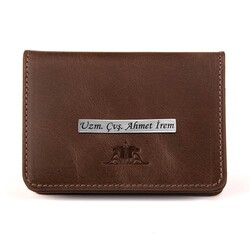 Anıtolia Spor Tasarım Çıtçıtlı Crazy Deri Erkek Kartlık Cüzdan Kahverengi - Anı Yüzük