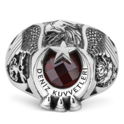Deniz Kuvvetleri Kartal Başlı Pençeli Yüzük - Anı Yüzük