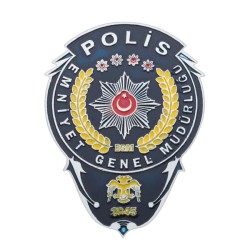 Emniyet Genel Müdürlüğü Polis Cüzdan Rozeti - 1