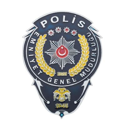 Emniyet Genel Müdürlüğü Polis Cüzdan Rozeti - 1