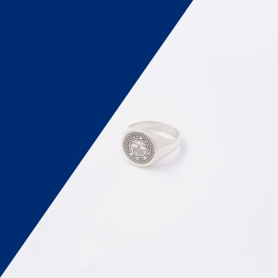 FB Lisanslı Gümüş Minimalist 100.Yıl Yüzüğü - 5