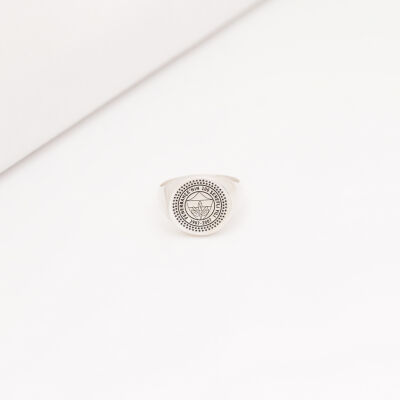 FB Lisanslı Gümüş Minimalist 100.Yıl Yüzüğü - 8