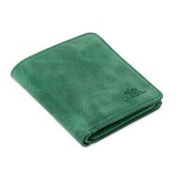 Fonksiyonel Crazy Deri Klasik Erkek Cüzdan Fıstık Yeşili - 10