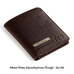 Fonksiyonel Hakiki Deri Klasik Erkek Cüzdan Bordo - 3