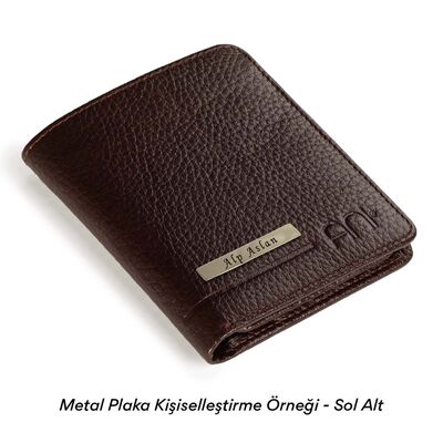 Fonksiyonel Hakiki Deri Klasik Erkek Cüzdan Bordo - 3