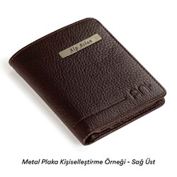 Fonksiyonel Hakiki Deri Klasik Erkek Cüzdan Bordo - 4