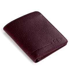 Fonksiyonel Hakiki Deri Klasik Erkek Cüzdan Bordo - 8