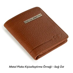 Fonksiyonel Hakiki Deri Klasik Erkek Cüzdan Taba - 5