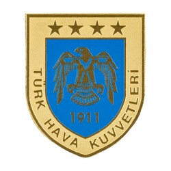 Gold-Mavi Hava Kuvvetleri Mini Cüzdan Rozeti - 4