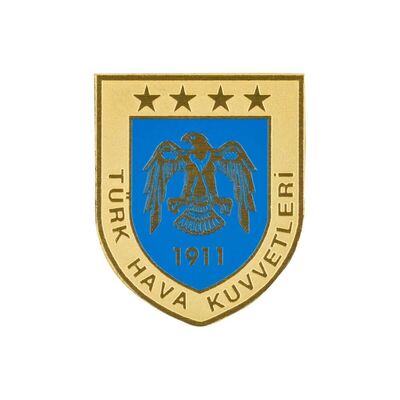 Gold-Mavi Hava Kuvvetleri Mini Cüzdan Rozeti - 1