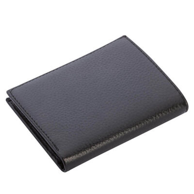 Gold-Mavi Hava Kuvvetleri Mini Rozetli Klasik Deri Cüzdan Siyah Model 2 - 3