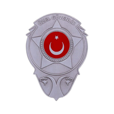 Gri Renk Yeni Özel Güvenlik Cüzdan Rozeti - 1