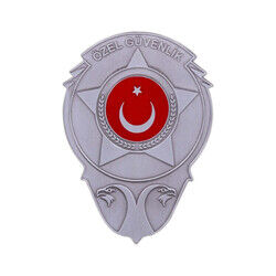 Gri Renk Yeni Özel Güvenlik Cüzdan Rozeti - 3