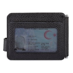 Jandarma Genel Komutanlığı Mini Rozetli Para Tokalı Kartlık Cüzdan Siyah - 5
