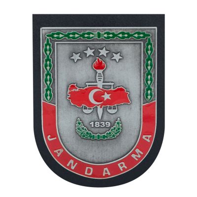 Gri Renk Jandarma 1839 Kemer Rozeti - 1