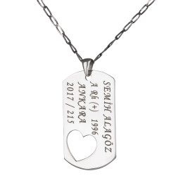 Heart Shaped Couples Necklace - 4