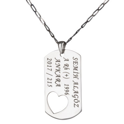 Heart Shaped Couples Necklace - 4