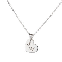 Heart Shaped Couples Necklace - 5