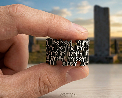 Kadim Yazıt Yüzüğü (Göktürkçe Orhun Yazıtı) - 2