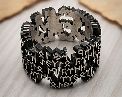 Kadim Yazıt Yüzüğü (Göktürkçe Orhun Yazıtı) - 3